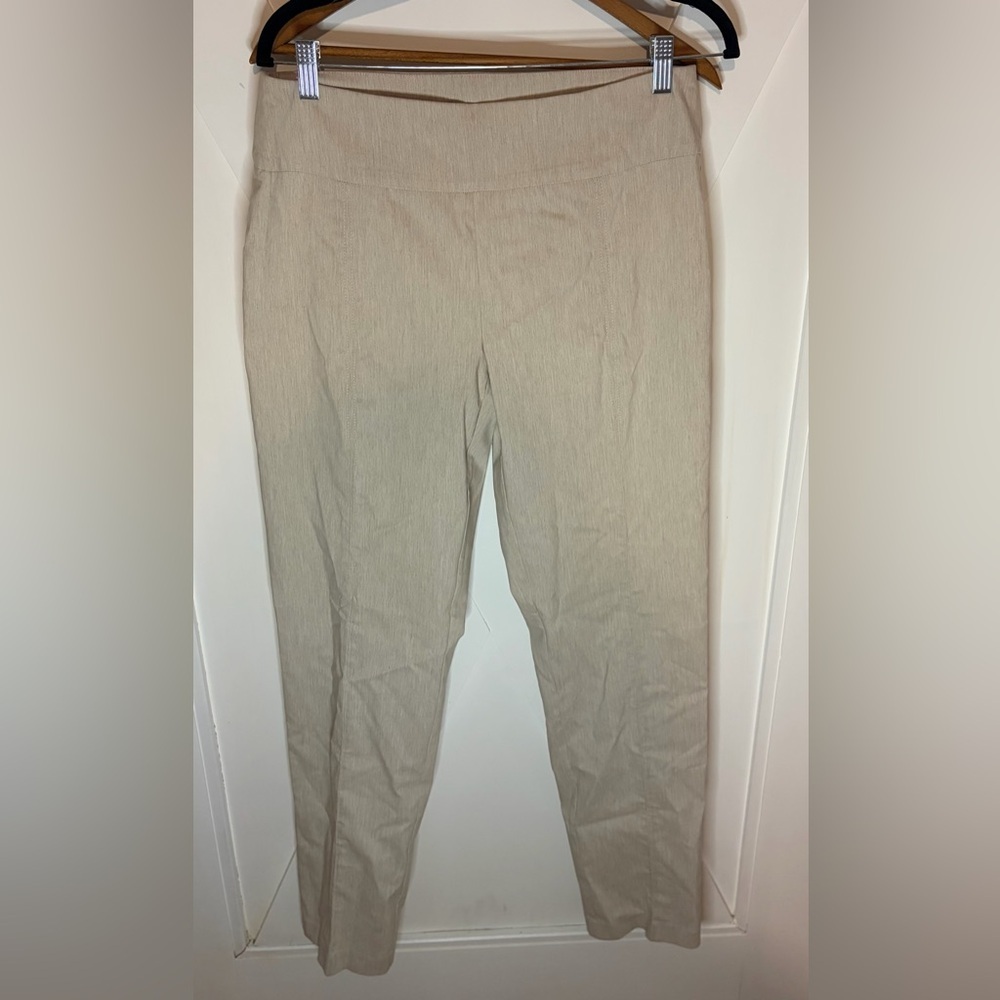 Zac & Rachel Khaki Pants Slim Leg Pull On Size 10 NWOT - Picture 6 of 8